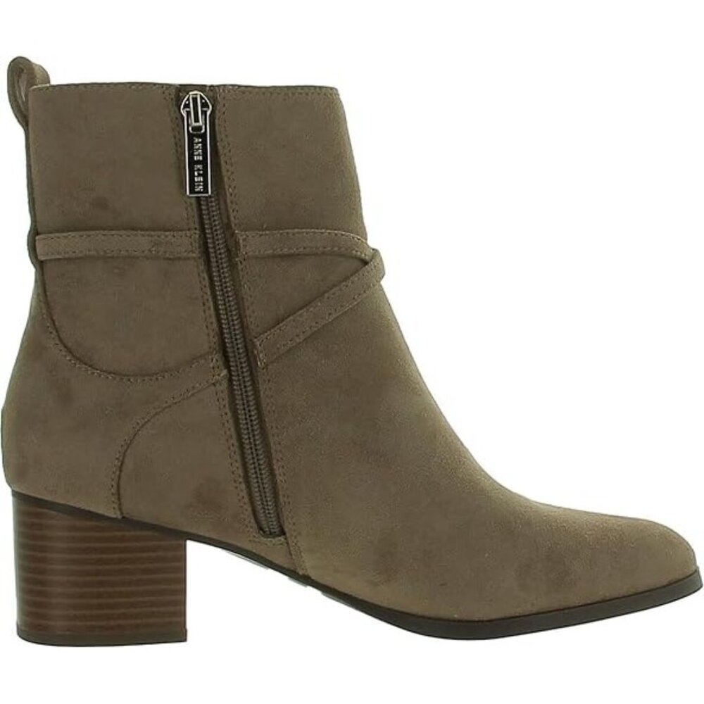 Anne Klein Taupe Ankle Booties - Picture 2 of 3
